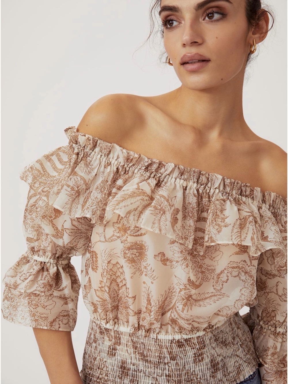 Forever that girl x Anthropologie sheer crop